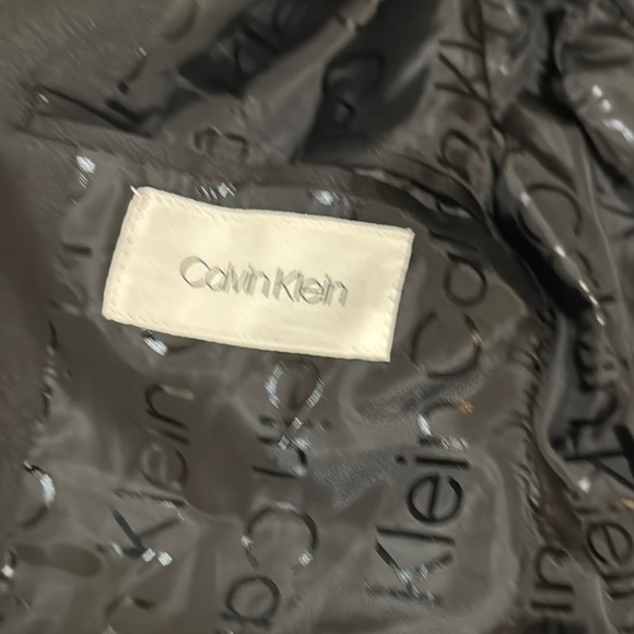 Calvin Klein Red and Black Velvet Blazer - Size 14 - Picture 2 of 7